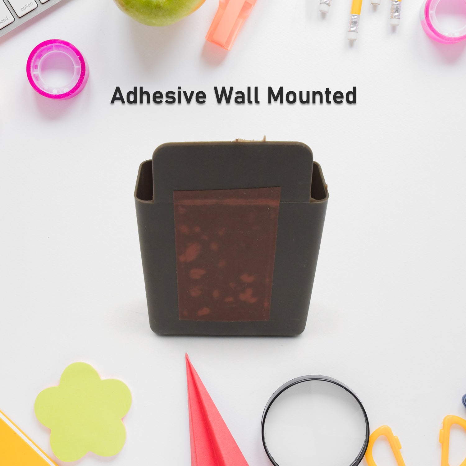 8485  Multipurpose Plastic Wall Mounted Remote  Mobile Holder Stand  (Pack Of 4) 8485  Multipurpose Plastic Wall Mounted Remote  Mobile Holder Stand  (Pack Of 4)
